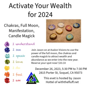 Manifesting Wealth Through the Chakras @ Avalon Visions | Soquel | California | United States
